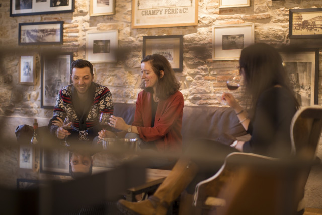 Une dégustation entre amis