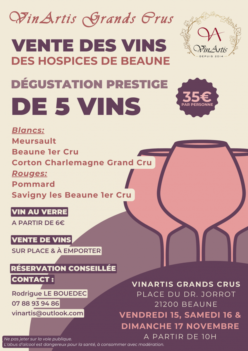 Affiche Vente des vins